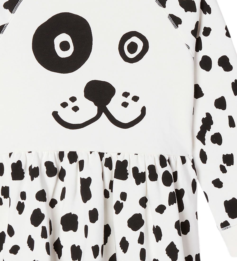 Stella McCartney Kids Kjole - Spotty Dog - Hvid