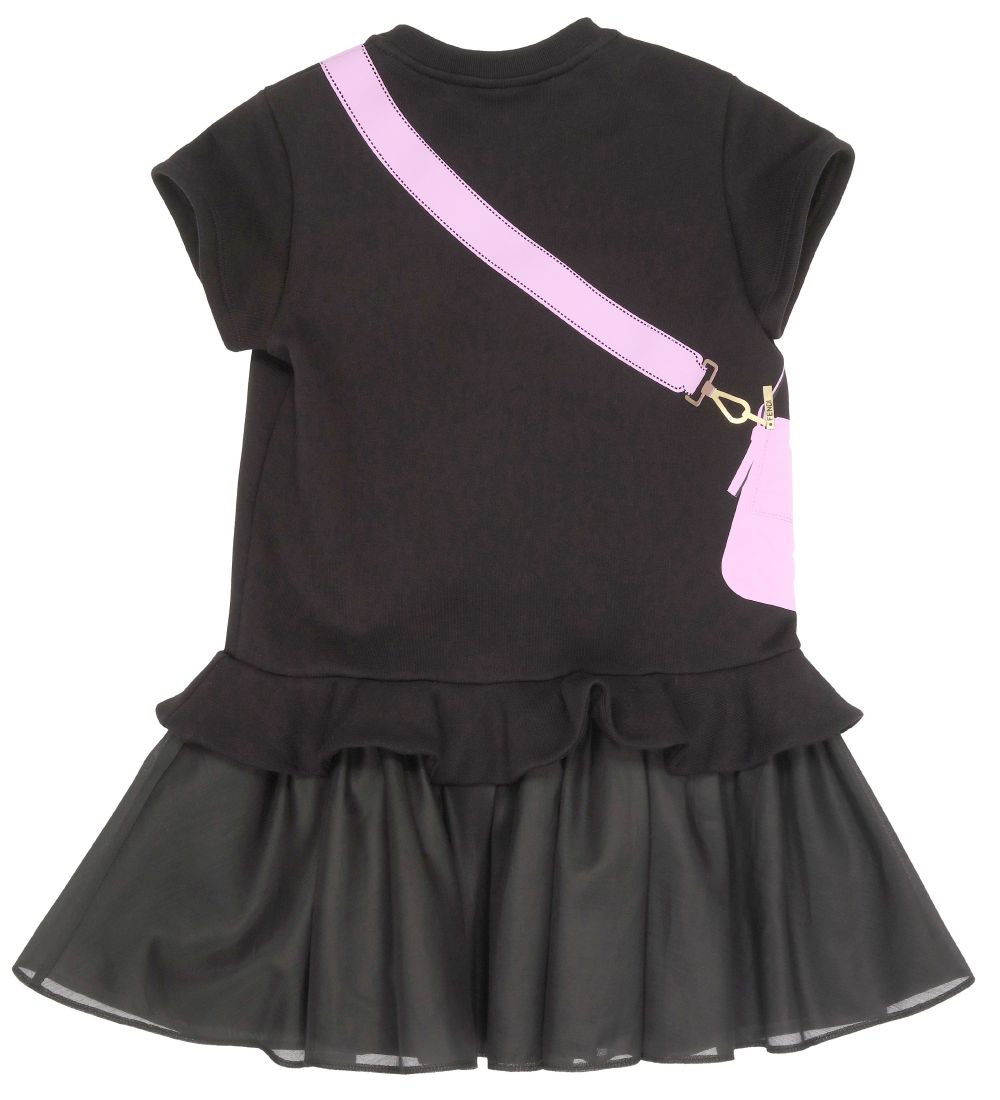 Fendi Kjole - Sort/Rosa m. Print