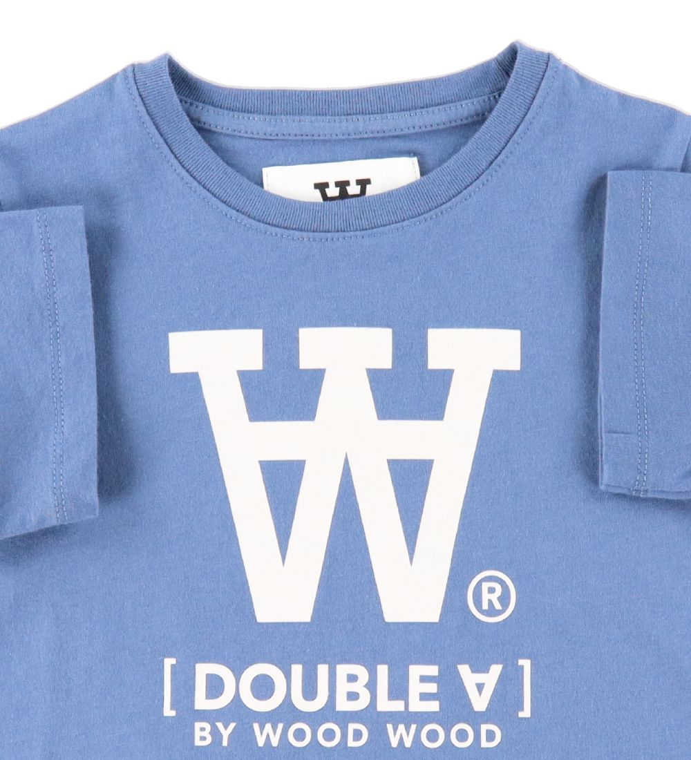 Wood Wood T-Shirt - Ola - Vintage Blue