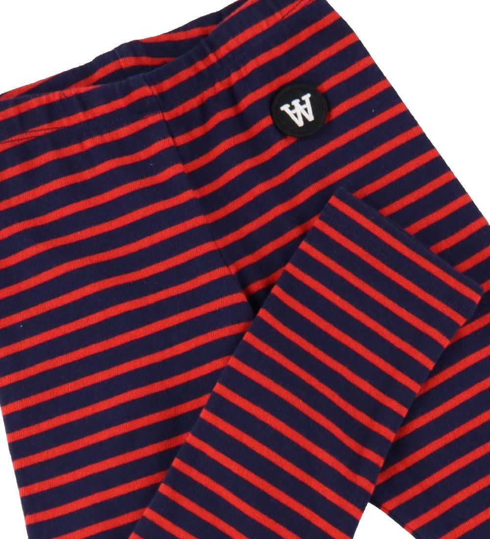 Wood Wood Leggings - Ira - Navy/Red Stripes