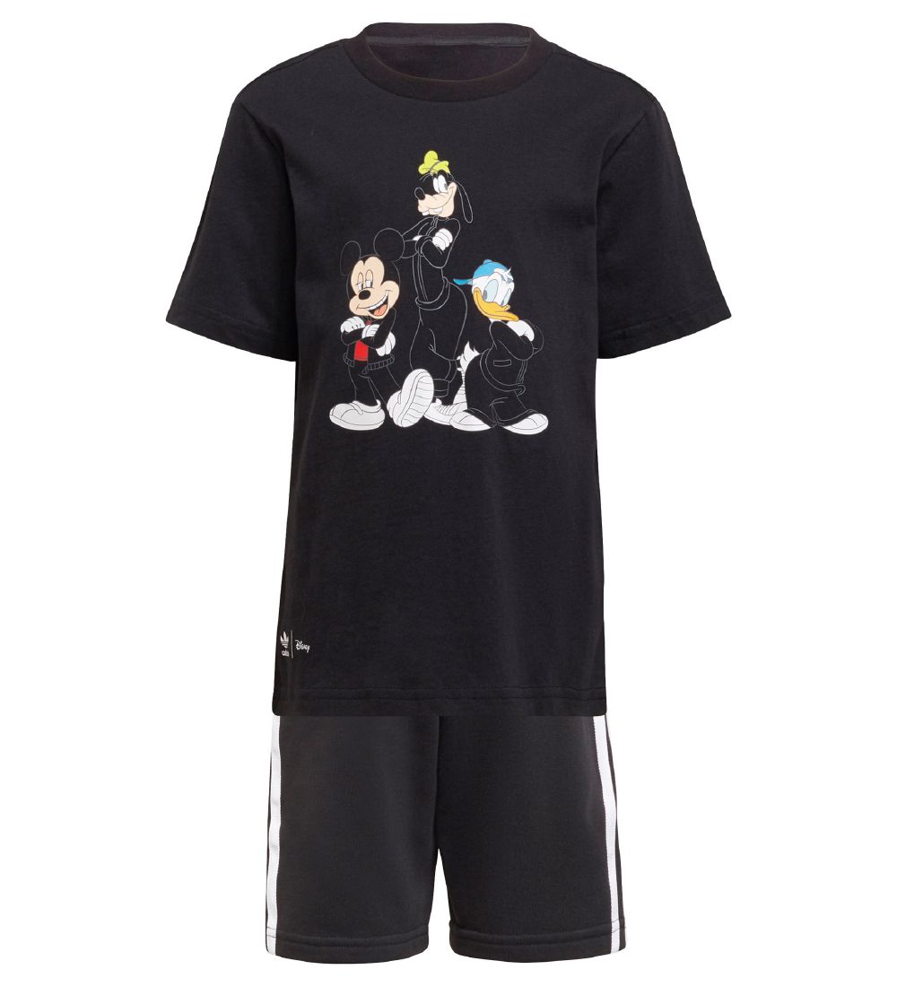 adidas Originals St - T-shirt/Shorts - Disney - Sort/Hvid