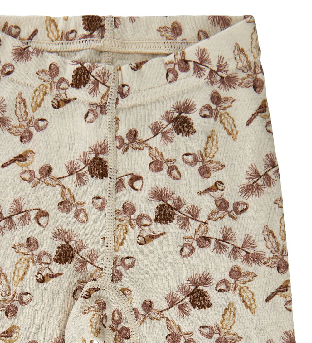 CeLaVi Leggings - Uld - Burlwood m. Print