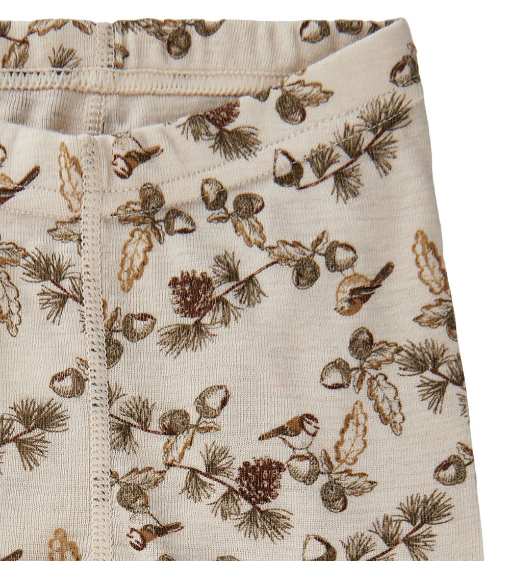 CeLaVi Leggings - Uld - Covert Green m. Print