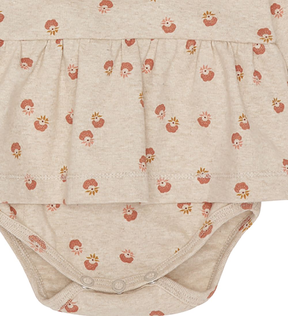 Popirol Kjolebody l/æ - Halli - Beige Melange