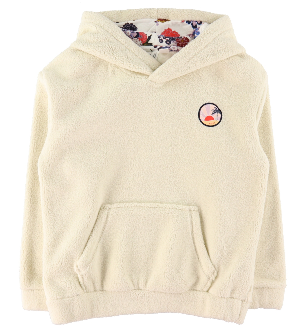 Roxy Hættetrøje - Someone New - Plys - Off White
