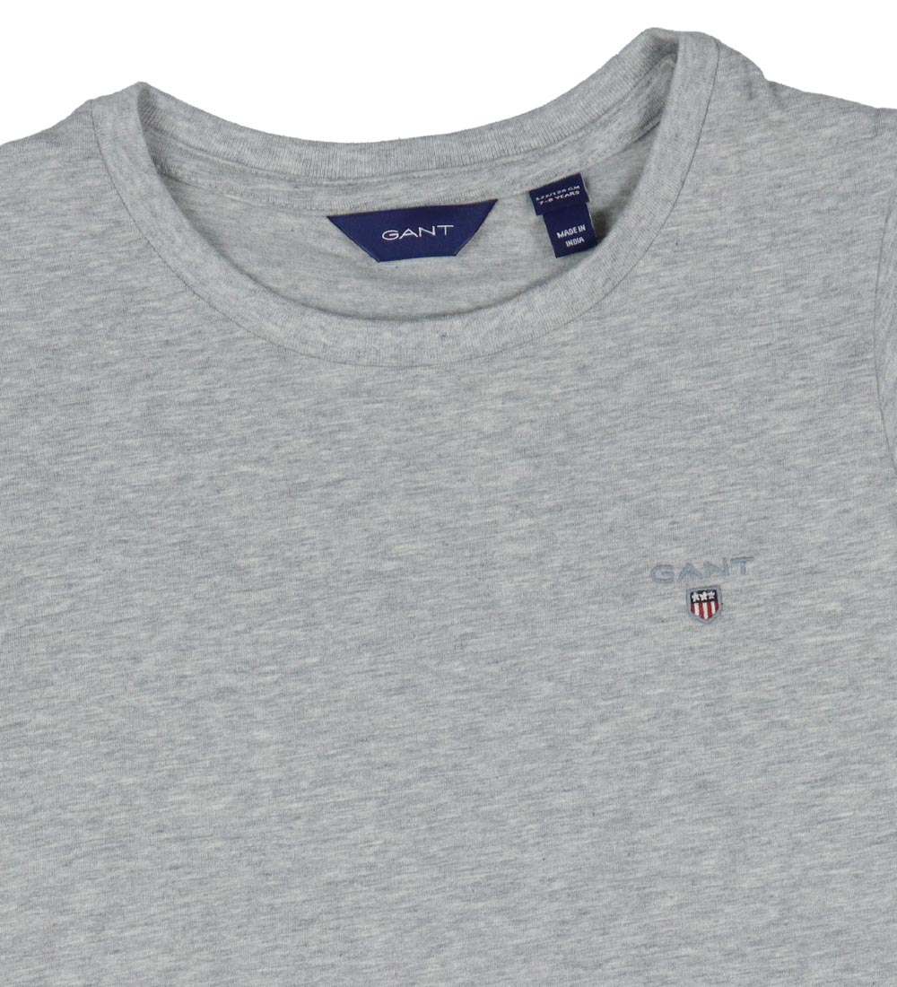 GANT T-shirt - Fitted Original - Light Grey Melange