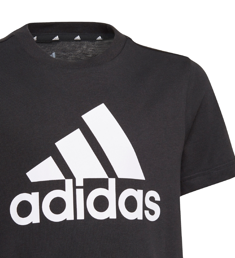 adidas Performance T-shirt - Essnetials - Sort/Hvid