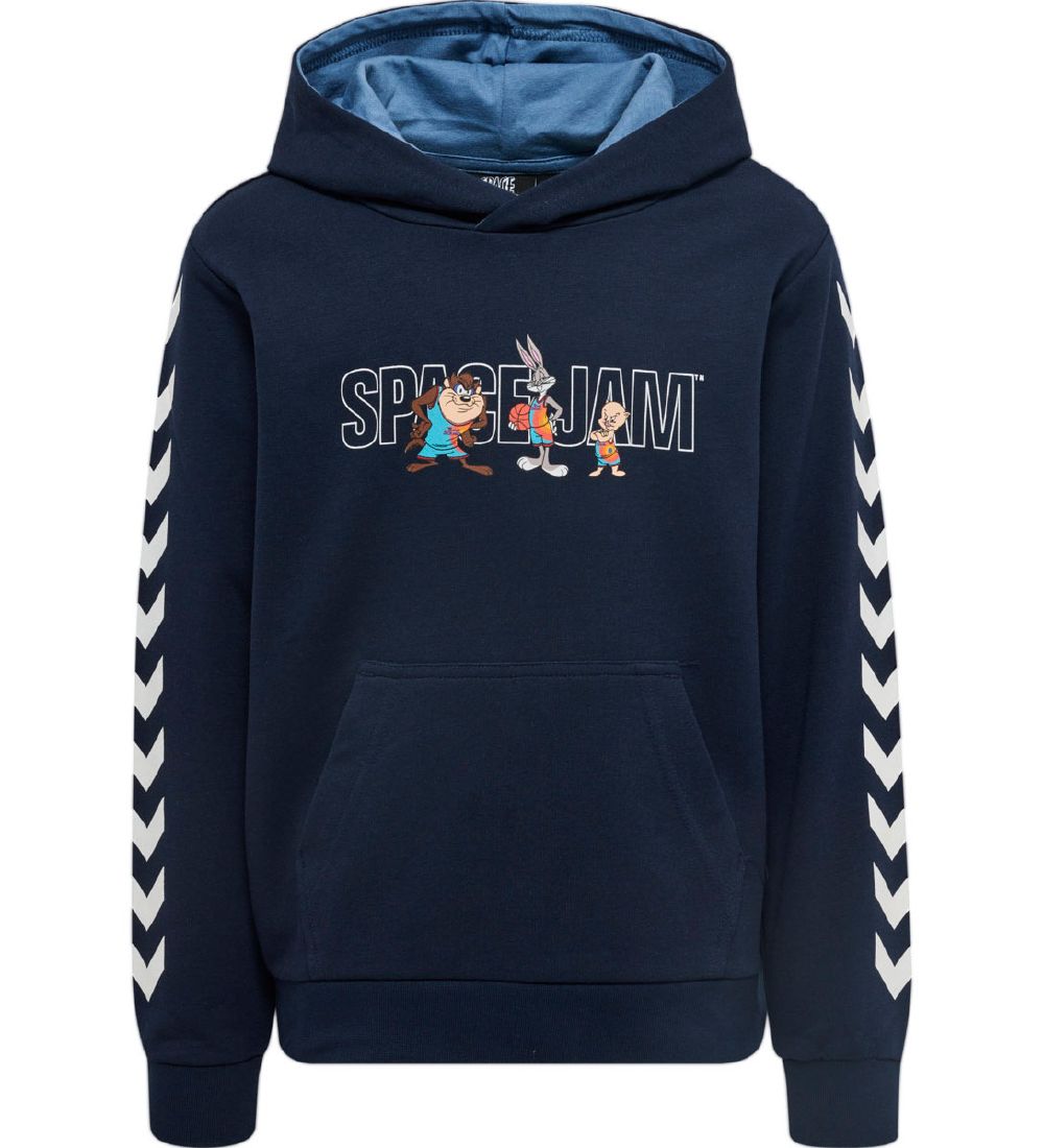 Hummel Hættetrøje - hmlSpace Jam Cuatro - Navy m. Print
