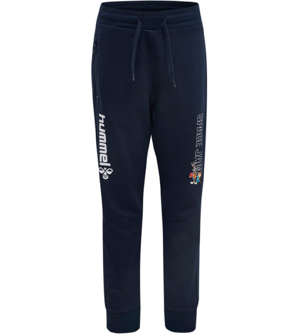 Hummel Sweatpants - hmlSpace Jam On - Navy m. Print