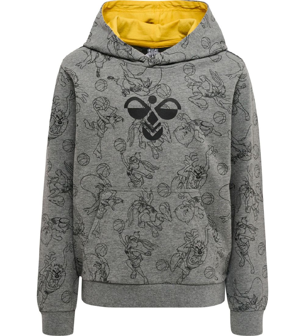 Hummel Hættetrøje - hmlSpace Jam Cuatro - Gråmeleret
