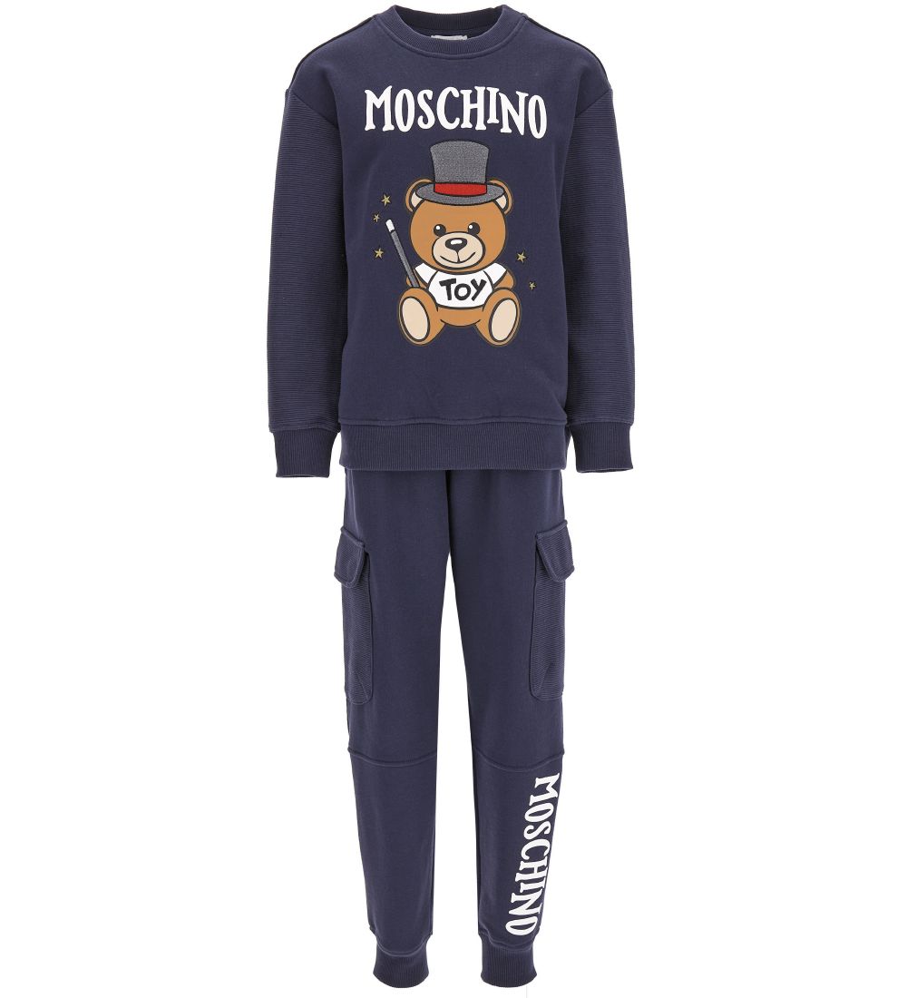 Moschino Sweatsæt - Blue Navy m. Logo