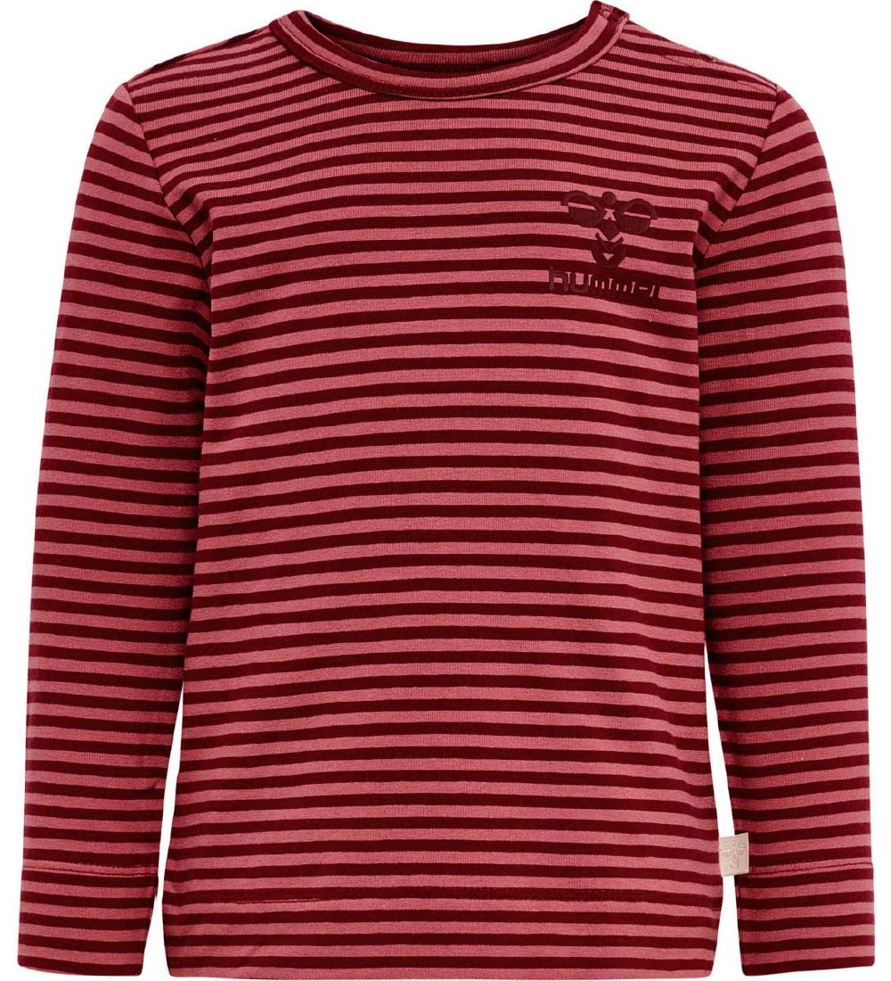 Hummel Bluse - hmlMulle - Rød m. Striber