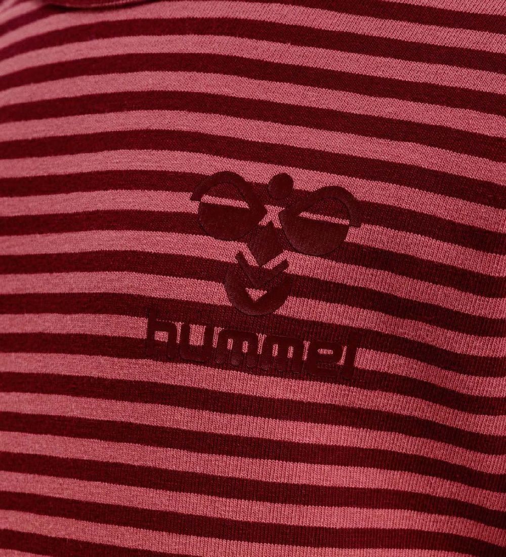 Hummel Bluse - hmlMulle - Rød m. Striber