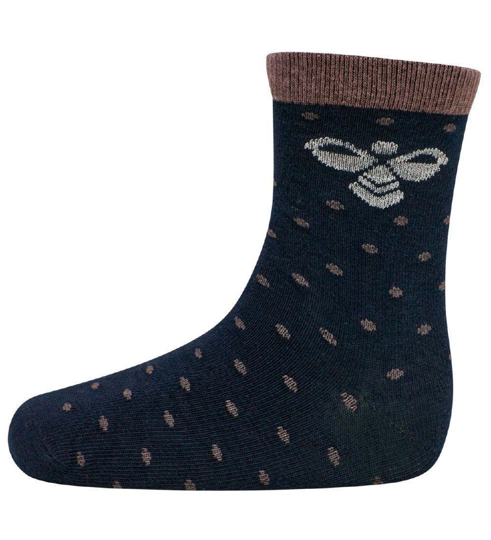 Hummel Strømper - 3-pak - HmlAlfie - Navy/Brun/Lyseblå