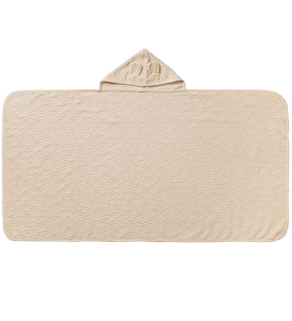 Cam Cam Babyhåndklæde - 70x130 cm - Almond m. Ører