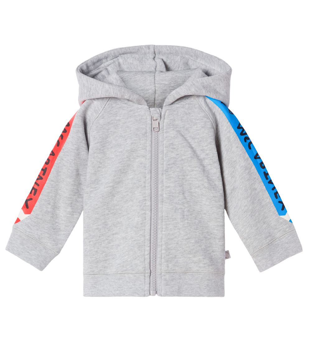 Stella McCartney Kids Sweatsæt - Gråmeleret m. Rød/Blå Blyant