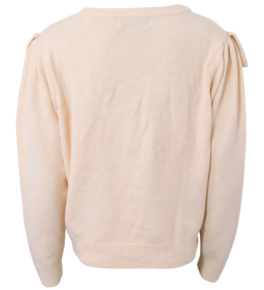 Hound Bluse - Strik - Off White m. Blomster