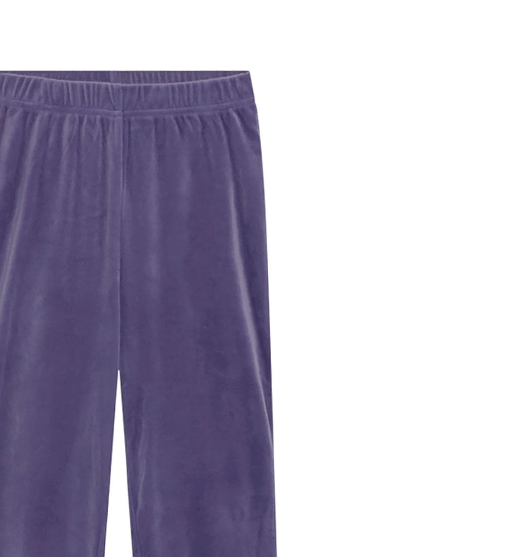 Grunt Bukser - Melis - Velour - Ultra Violet