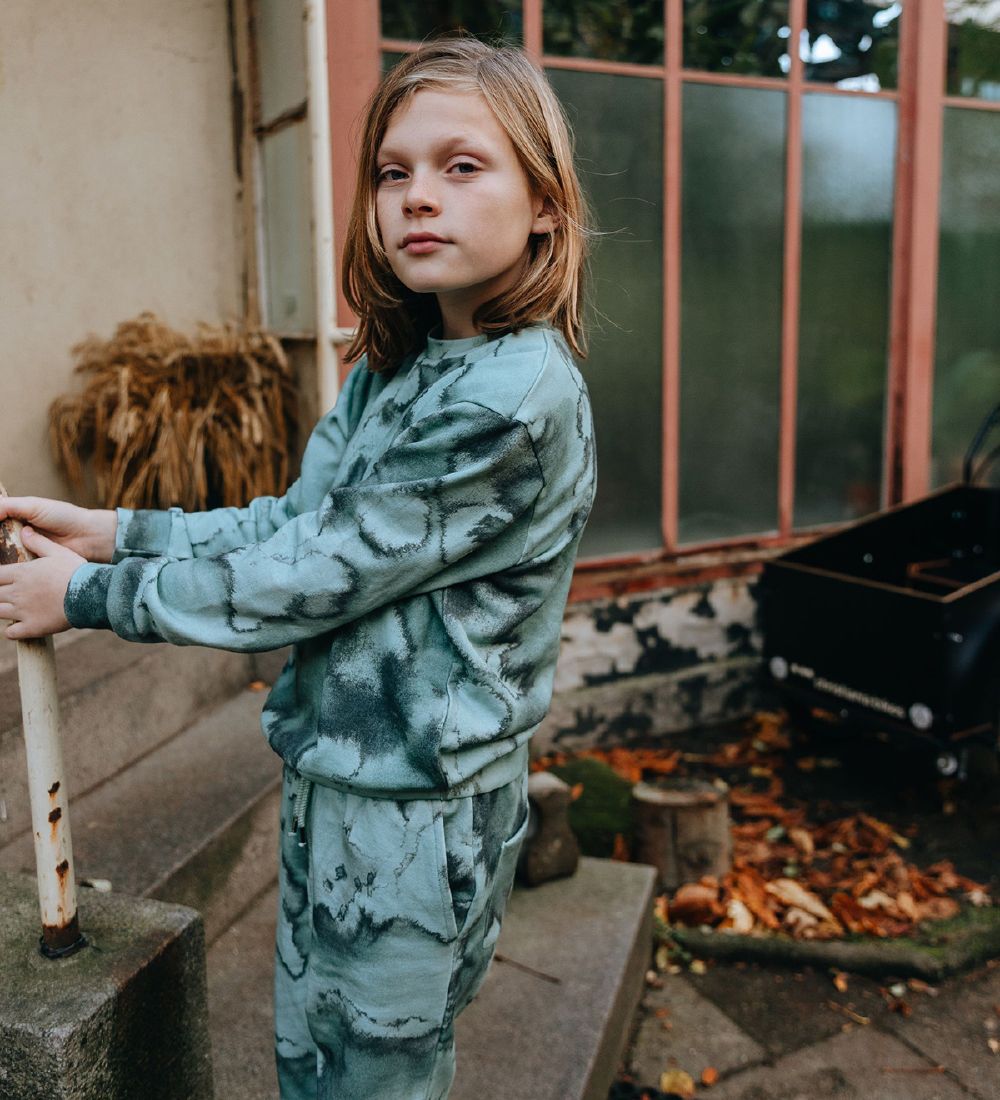 Soft Gallery Sweatshirt - SgIlmo Baptiste - Aop Cloudy Green