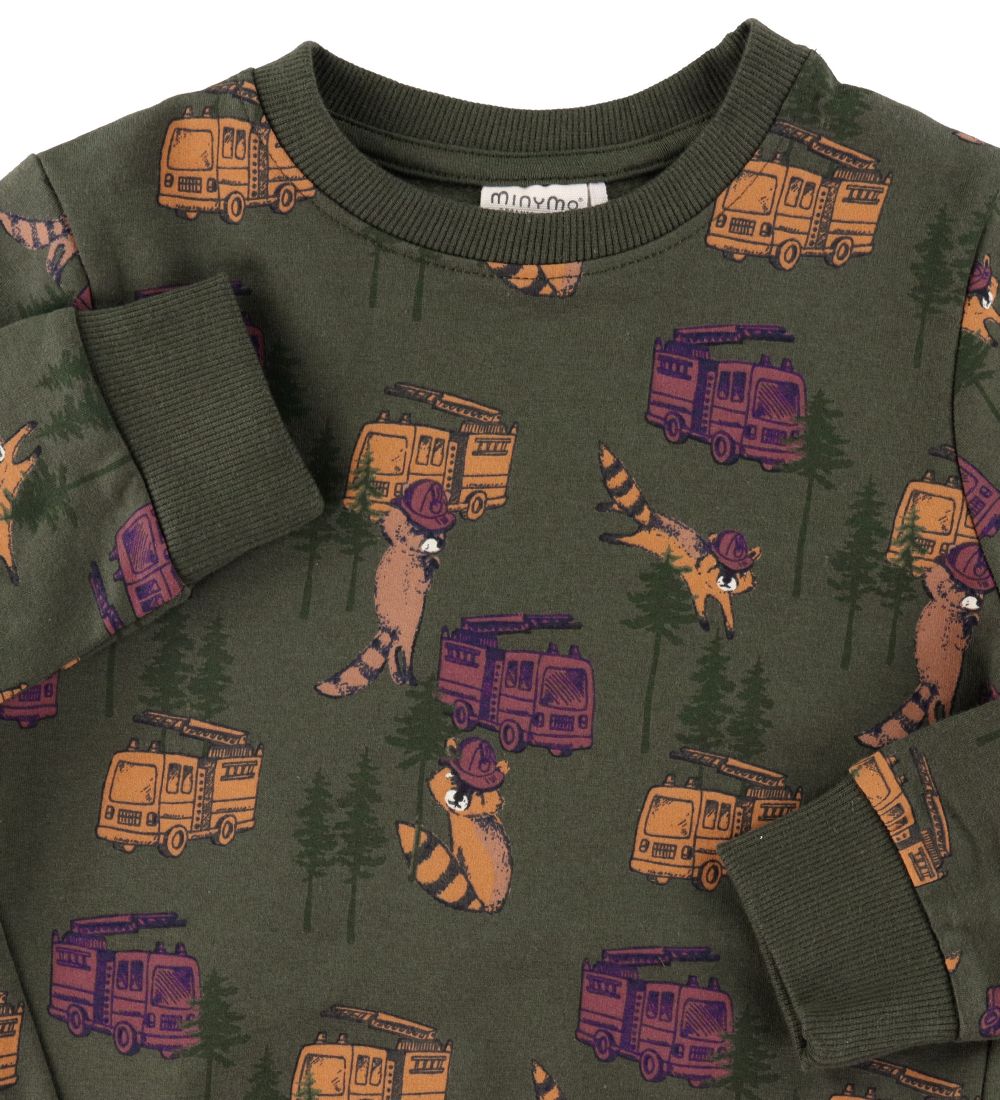 Minymo Sweatshirt - Forest Night m. Print