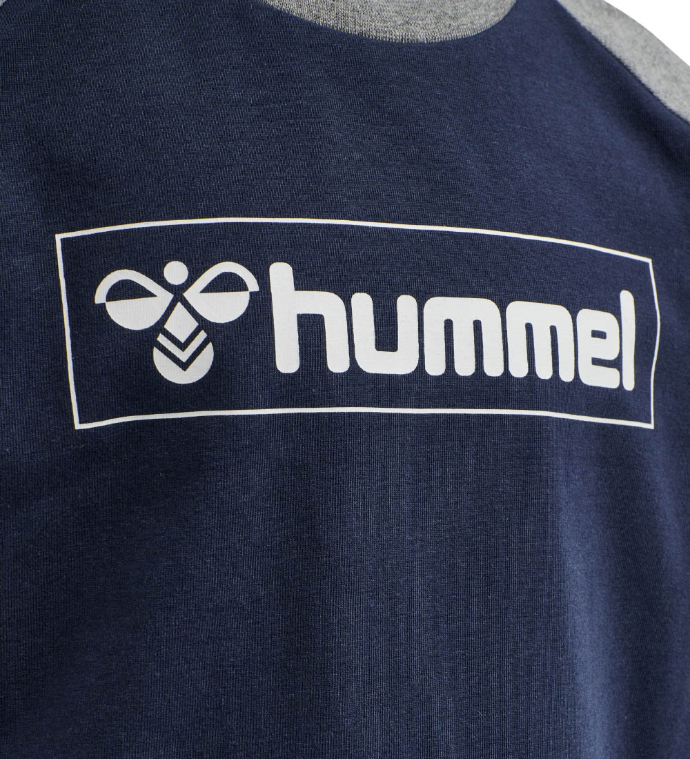 Hummel Bluse - hmlBOX - Navy/Grå