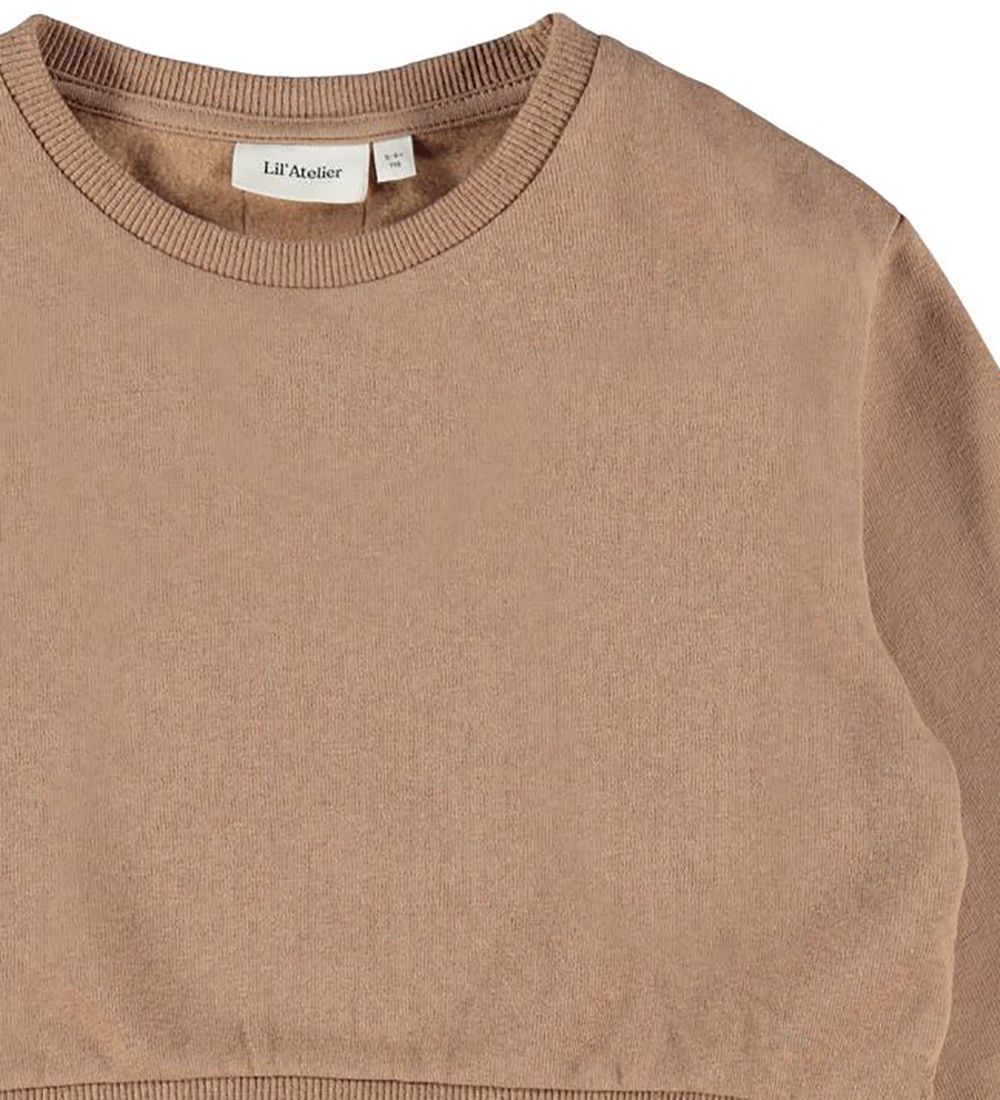 Lil' Atelier Sweatshirt - NmfRafaella - Cropped - Woodsmoke