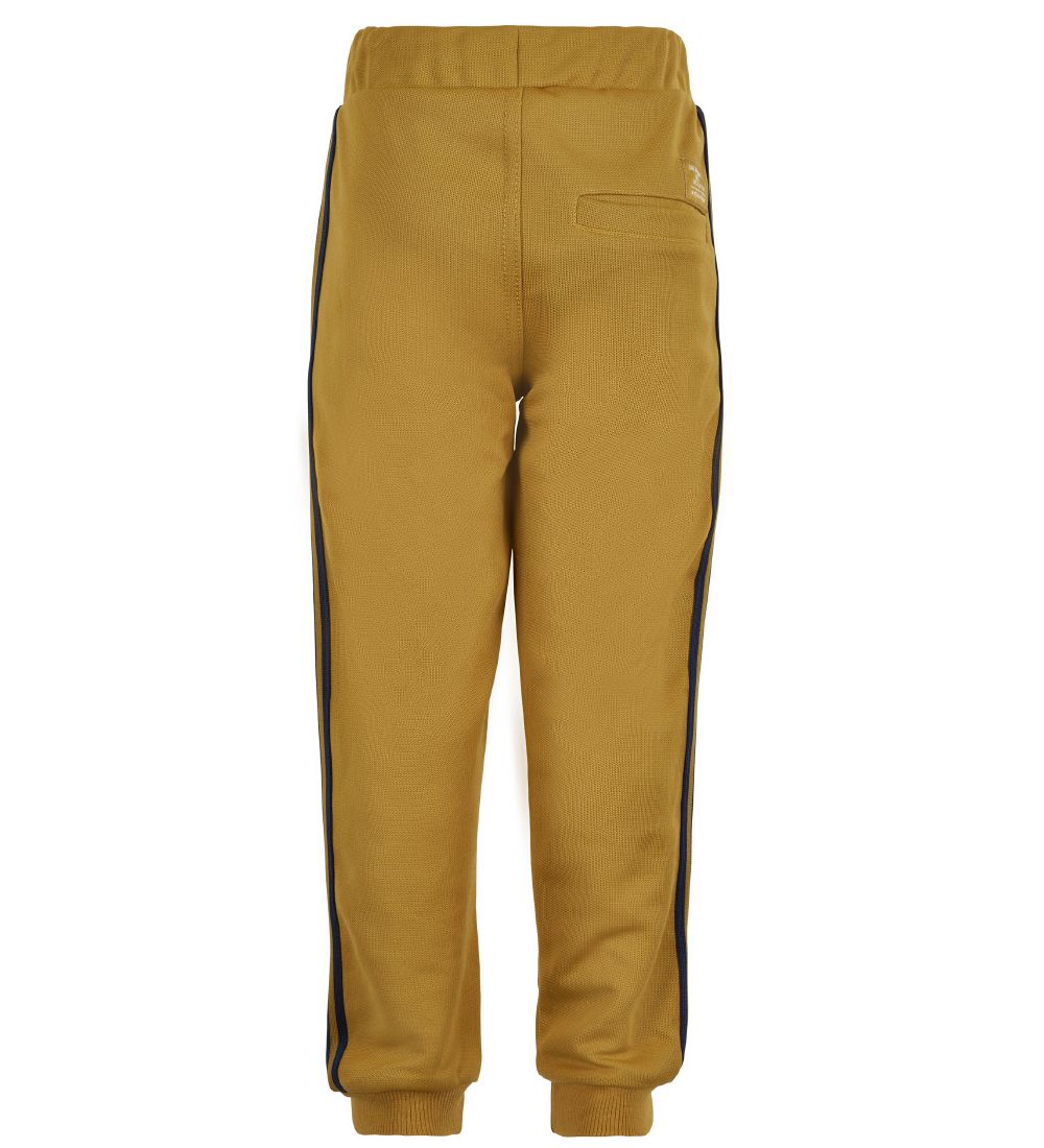 Minymo Bukser - Mustard Gold m. Navy
