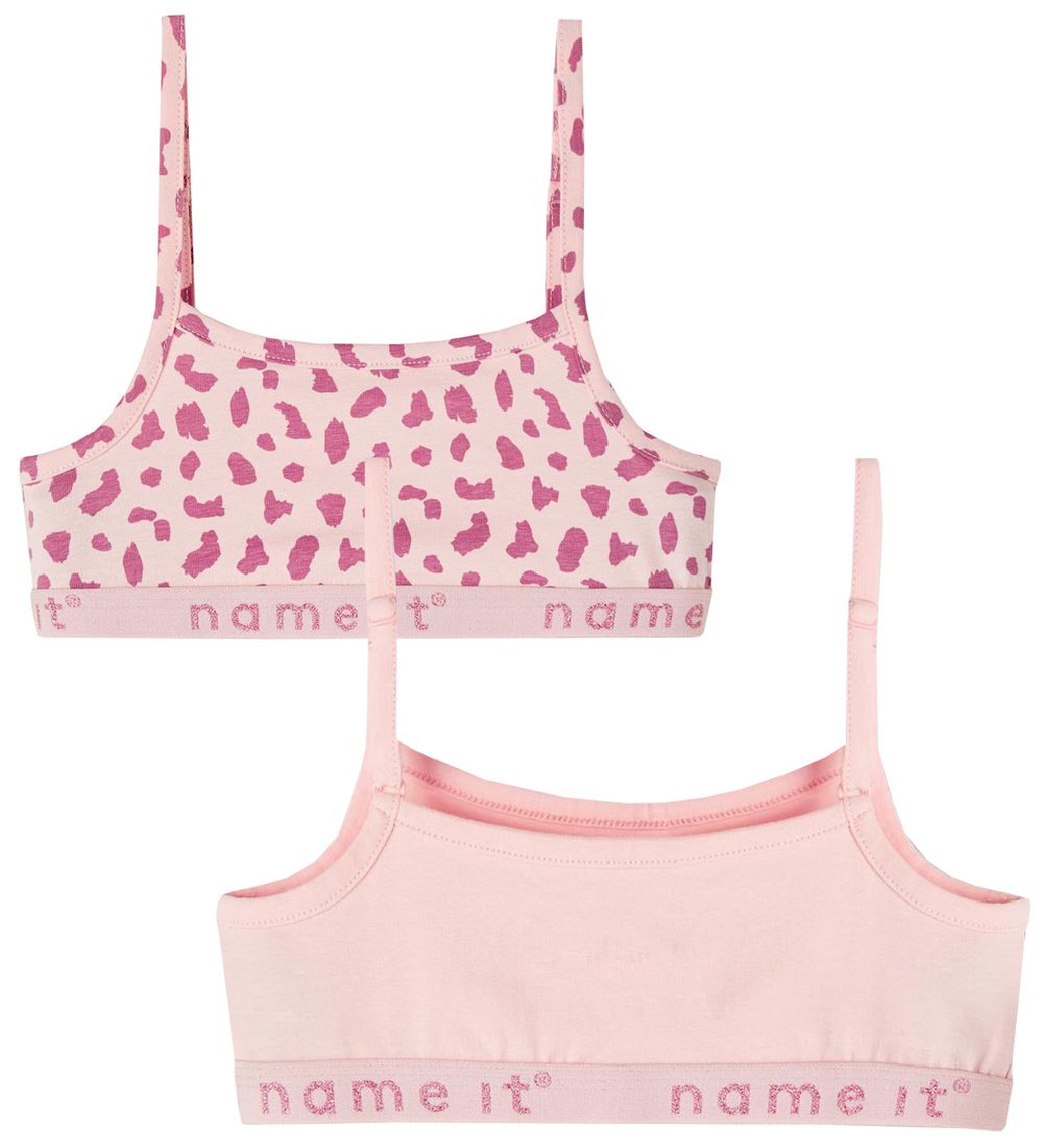 Name It Top - Noos - NkfStrap - 2-pak - Strawberry Cream