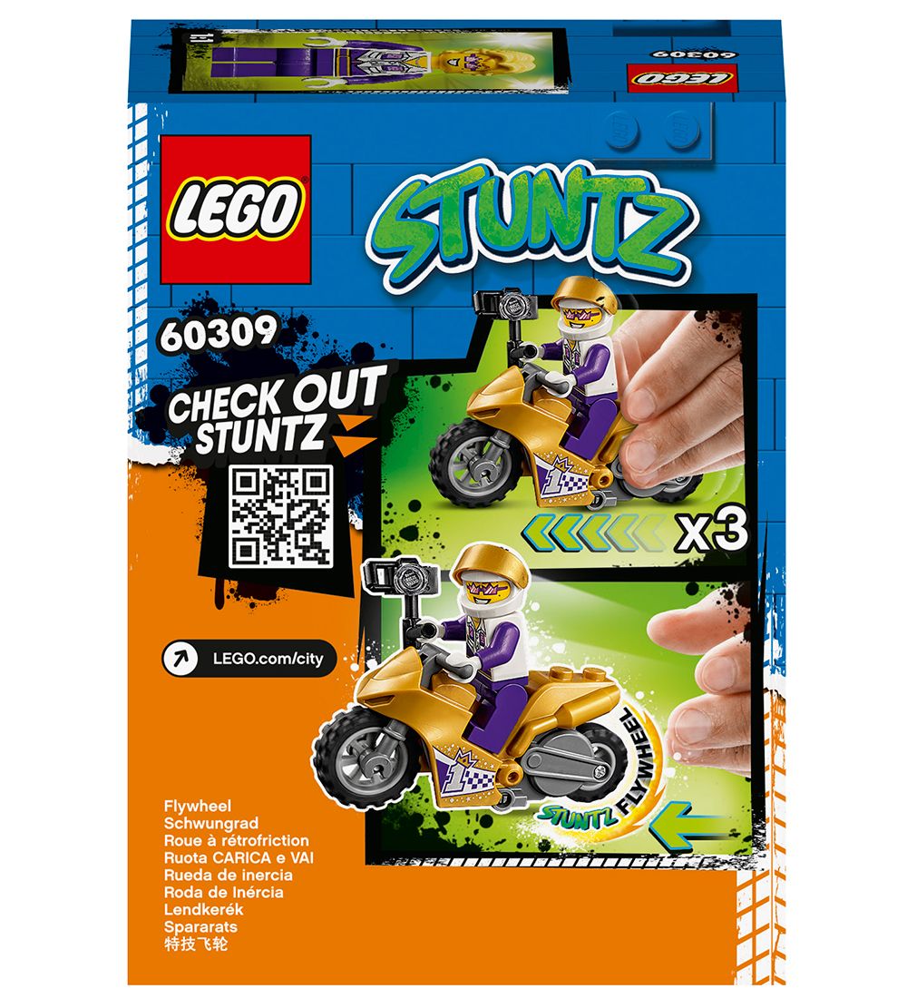 LEGO City Stuntz - Selfie-stuntmotorcykel 60309 - 14 Dele