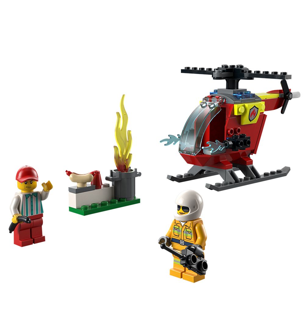 LEGO City - Brandslukningshelikopter 60318 - 53 Dele