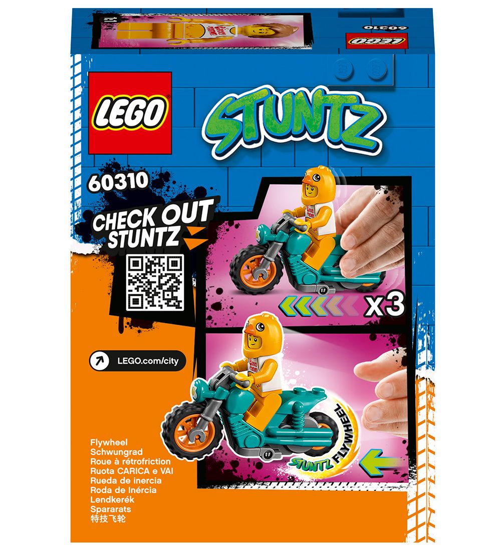 LEGO City Stuntz - Kylling-stuntmotorcykel 60310 - 10 Dele