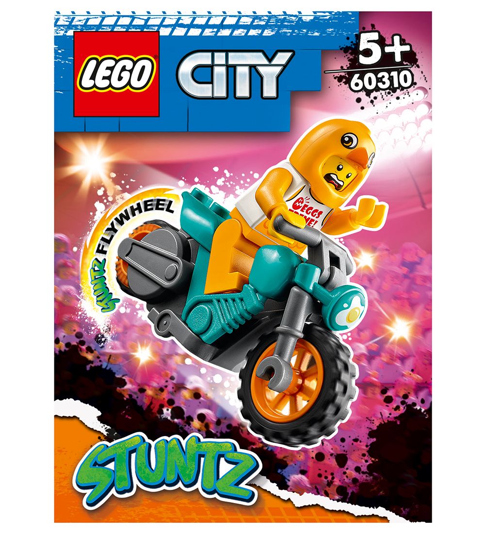 LEGO City Stuntz - Kylling-stuntmotorcykel 60310 - 10 Dele