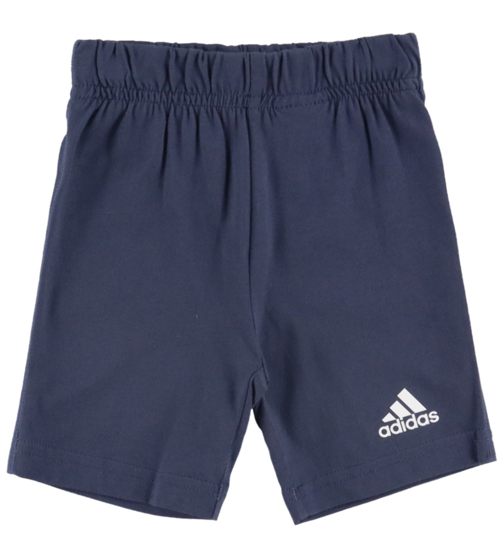 adidas Performance Sæt - T-shirt/Shorts - Royal Blue/Hvid