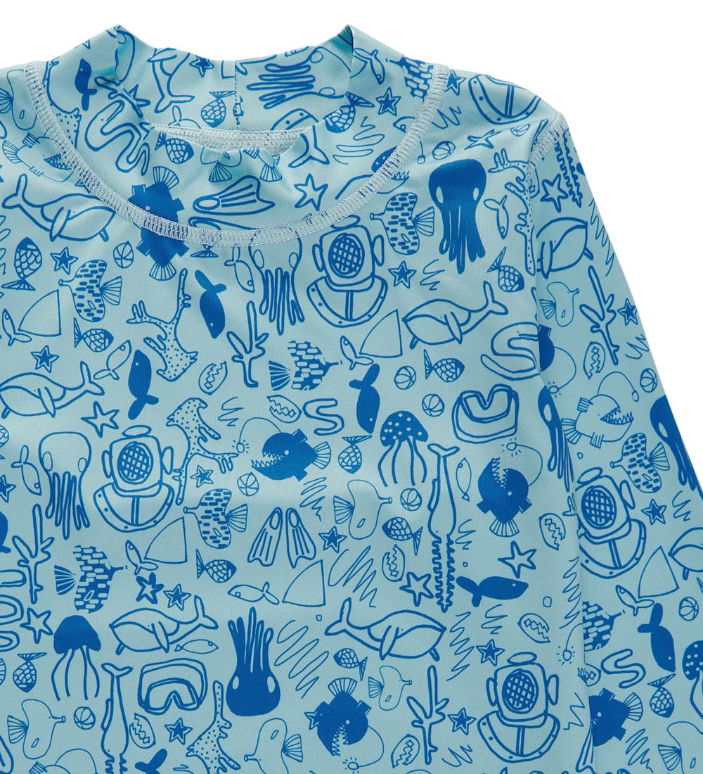Soft Gallery Badebluse - UV50+ - SgAstin - Silver Blue