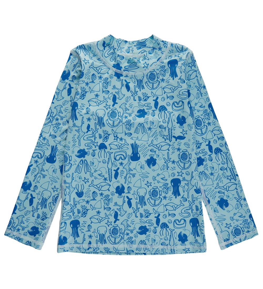 Soft Gallery Badebluse - UV50+ - SgAstin - Silver Blue
