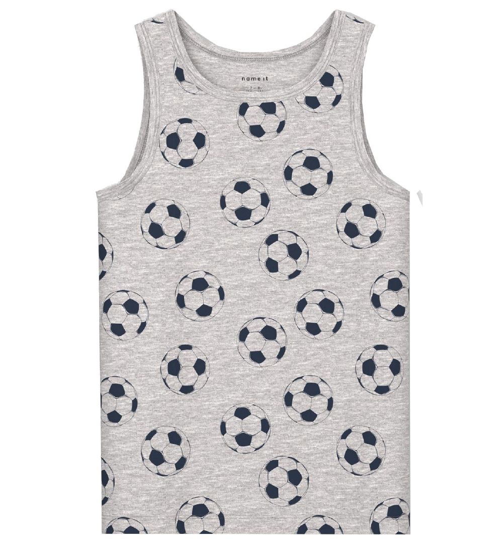 Name It Undertrøje - Noos - NkmTank - 2-pak - Grey Melange