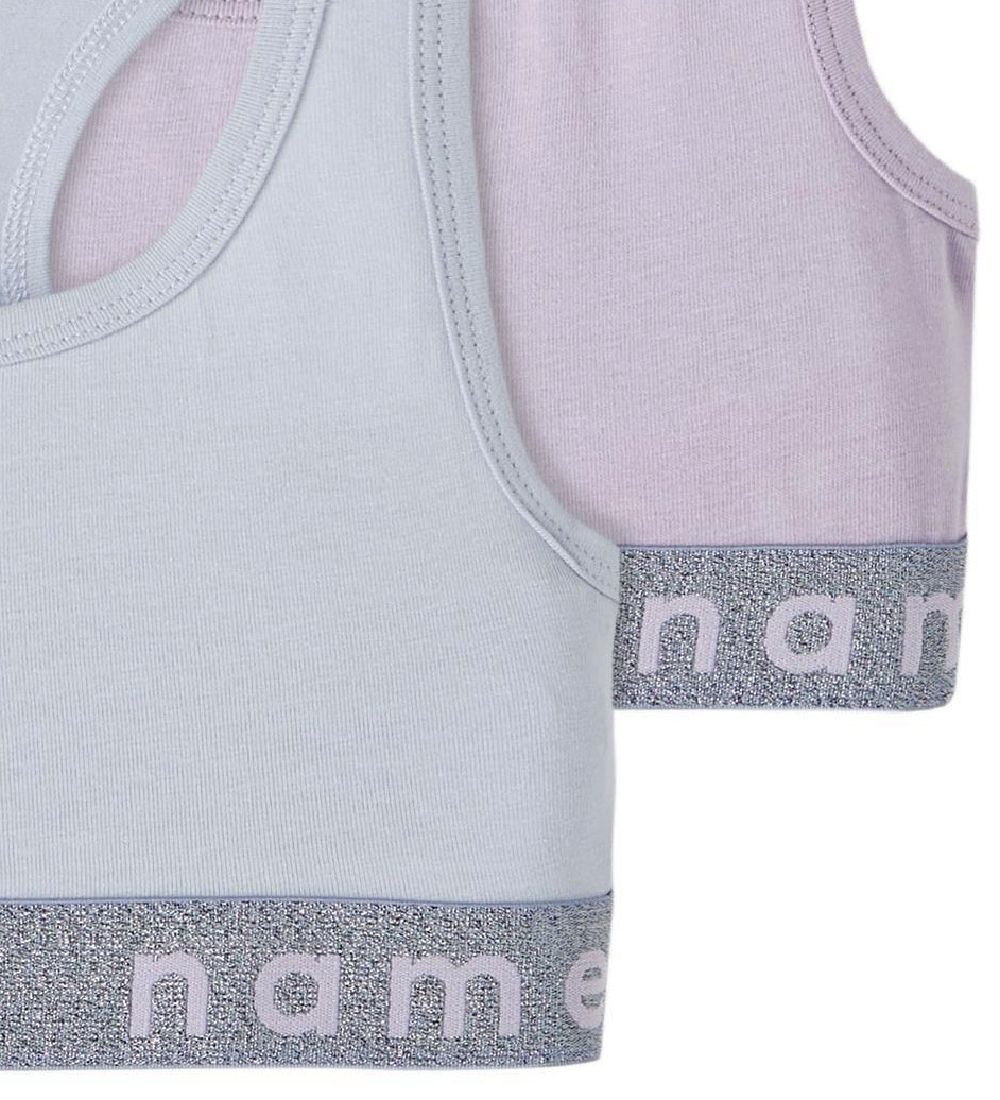 Name It Top - Noos - NkfShort - 2-pak - Heather w/ Pastel