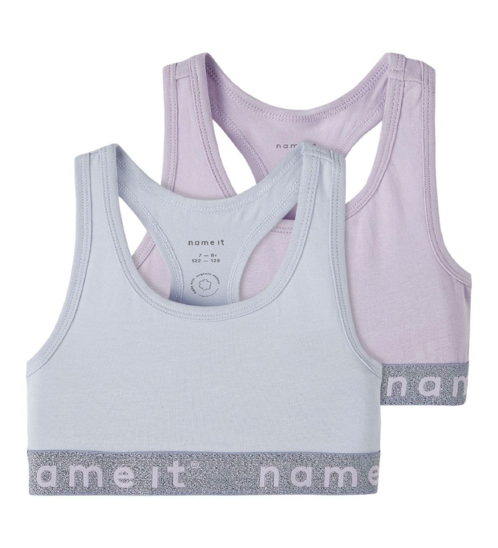 Name It Top - Noos - NkfShort - 2-pak - Heather w/ Pastel