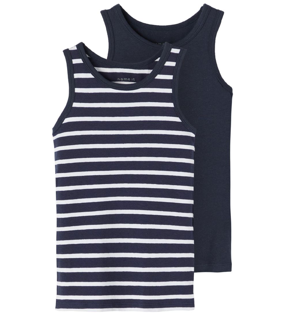 Name It Undertrøje - Noos - NkmTank - 2-pak - Dark Sapphire
