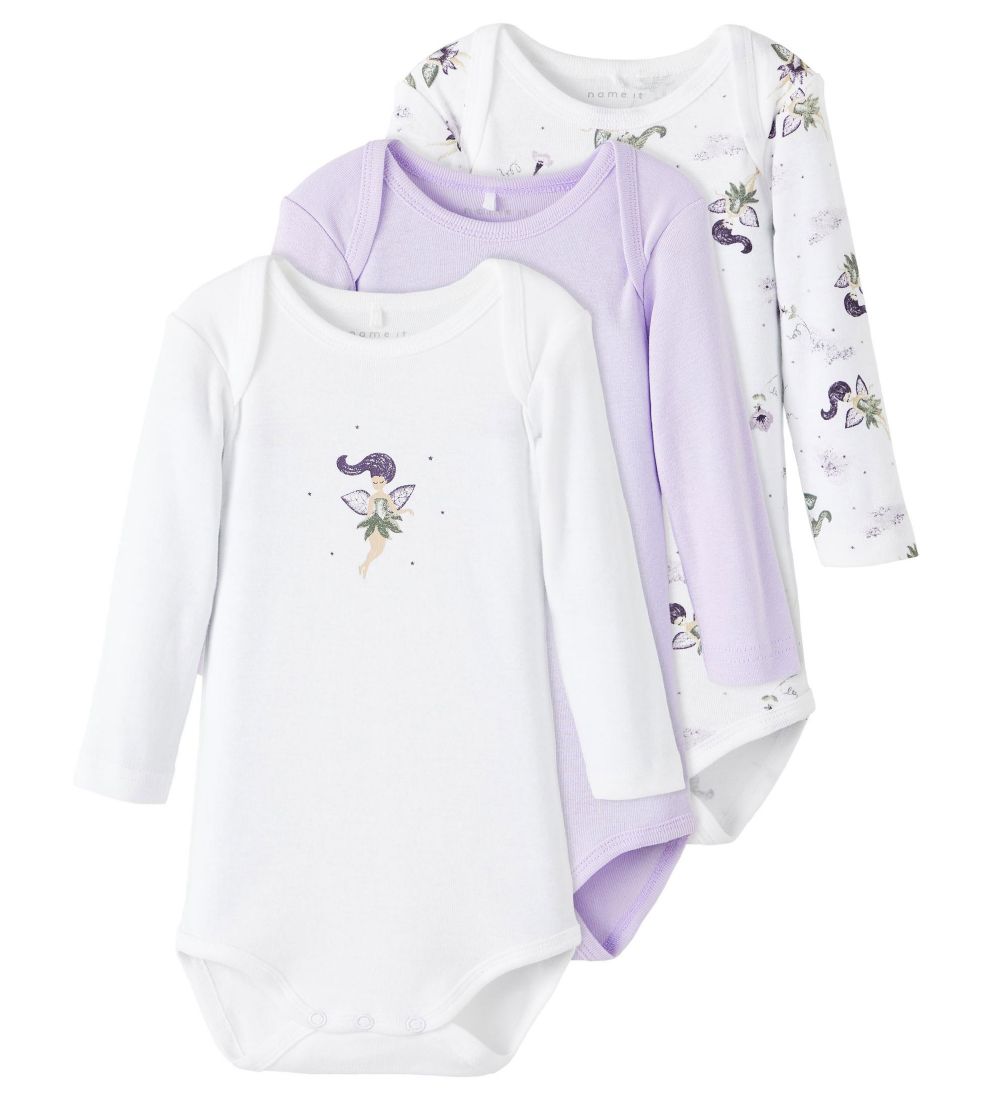 Name It Body l/æ - Noos - NbfBody - 3-Pak - Orchid Petal