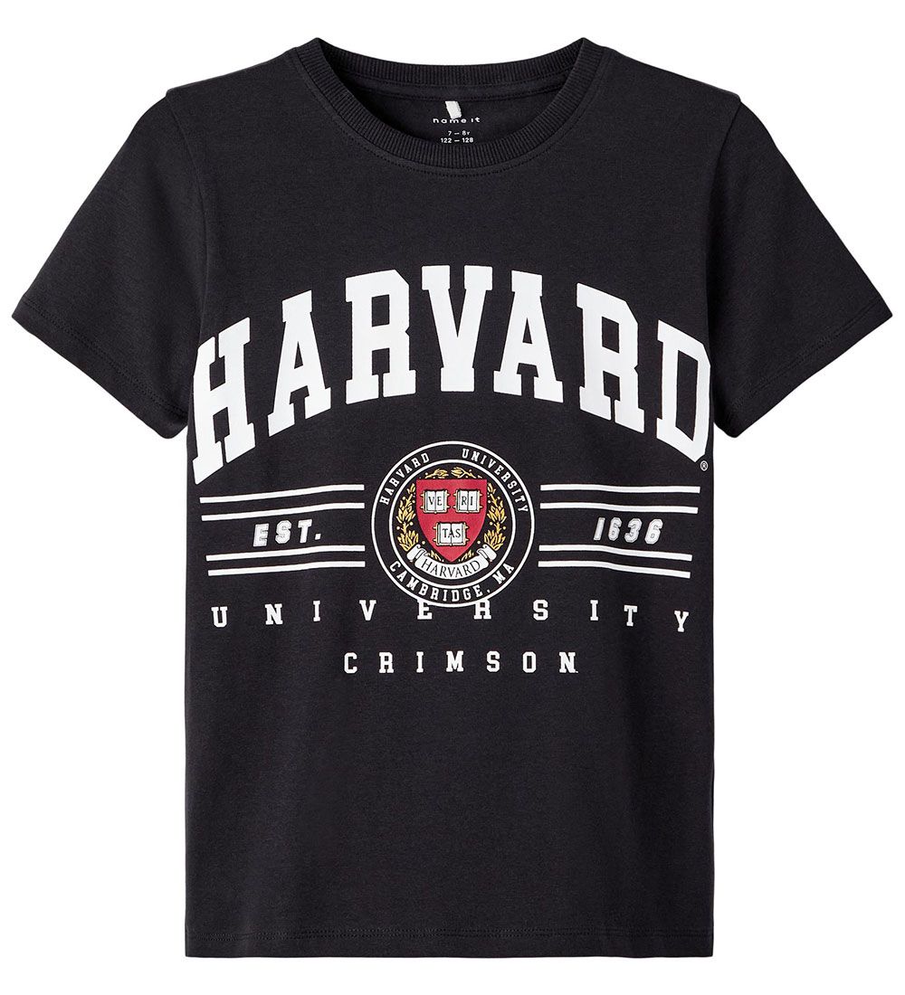 Name It T-shirt - NkmUniversity - Sort m. Harvard