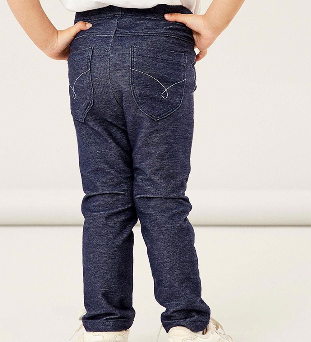 Name It Leggings - Noos - NmfSalli - Dark Blue Denim
