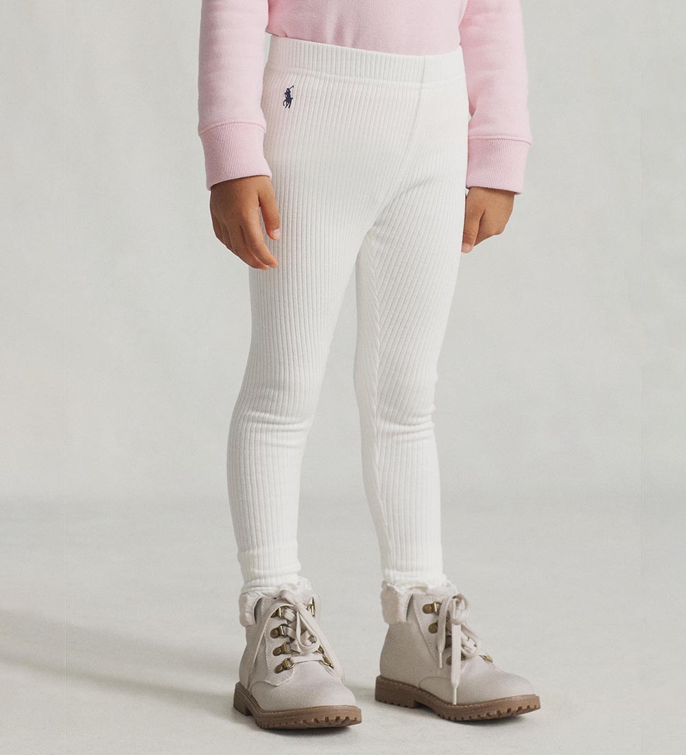 Polo Ralph Lauren Leggings - Rib - Classics ll - Hvid