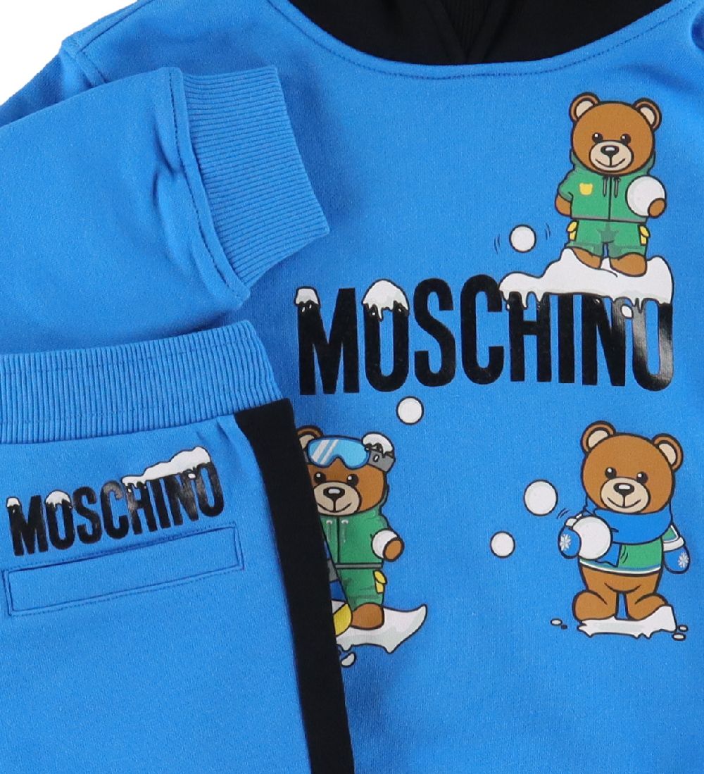 Moschino Sweatsæt - Brilliant Blue m. Print