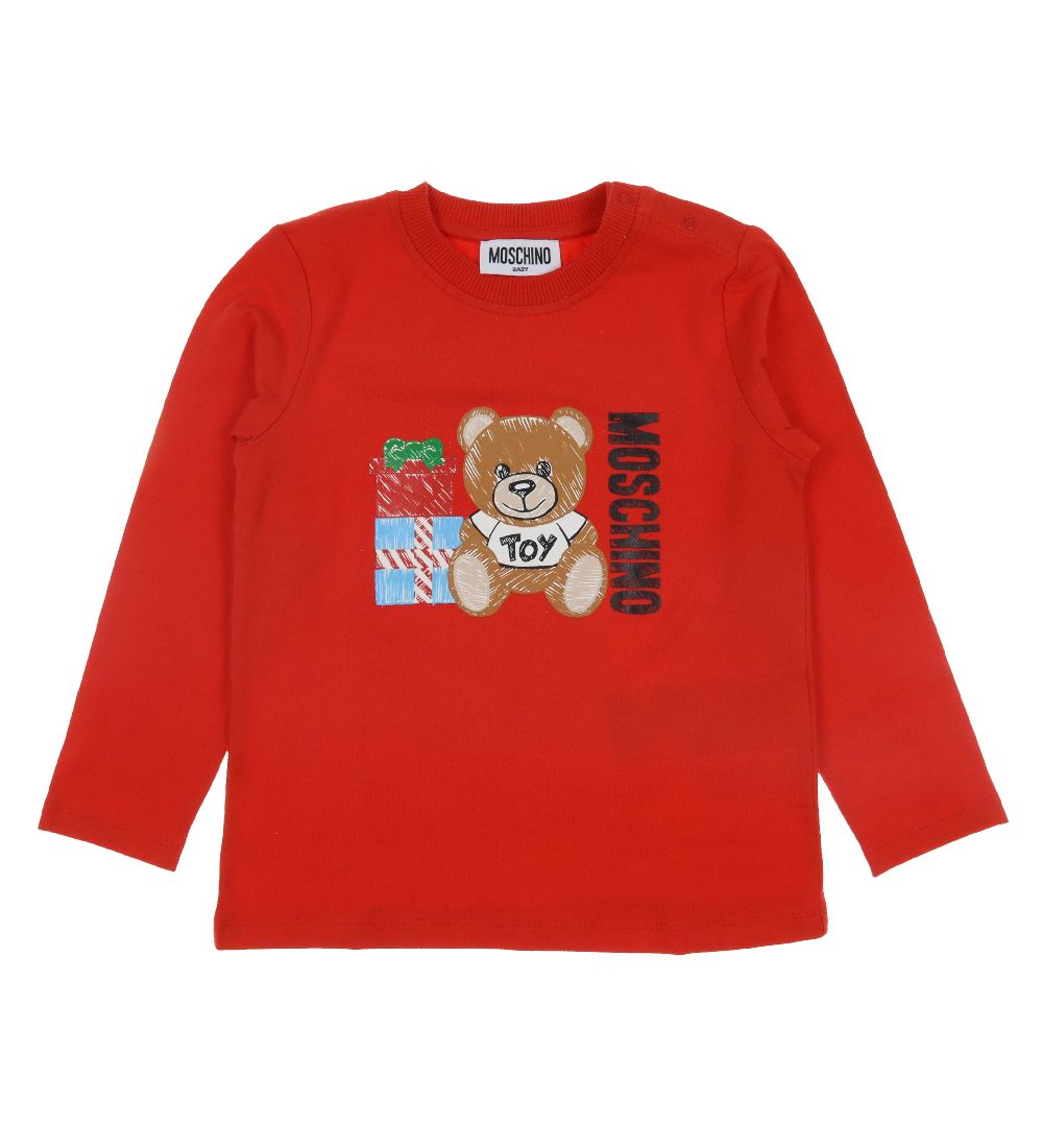 Moschino Bukser/Bluse - Poppy Red/Gråmeleret m. Print