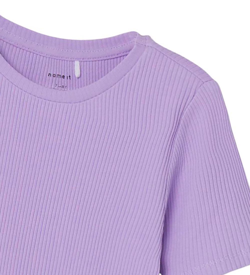 Name It T-shirt - Rib - NkfJasmine - Lavender