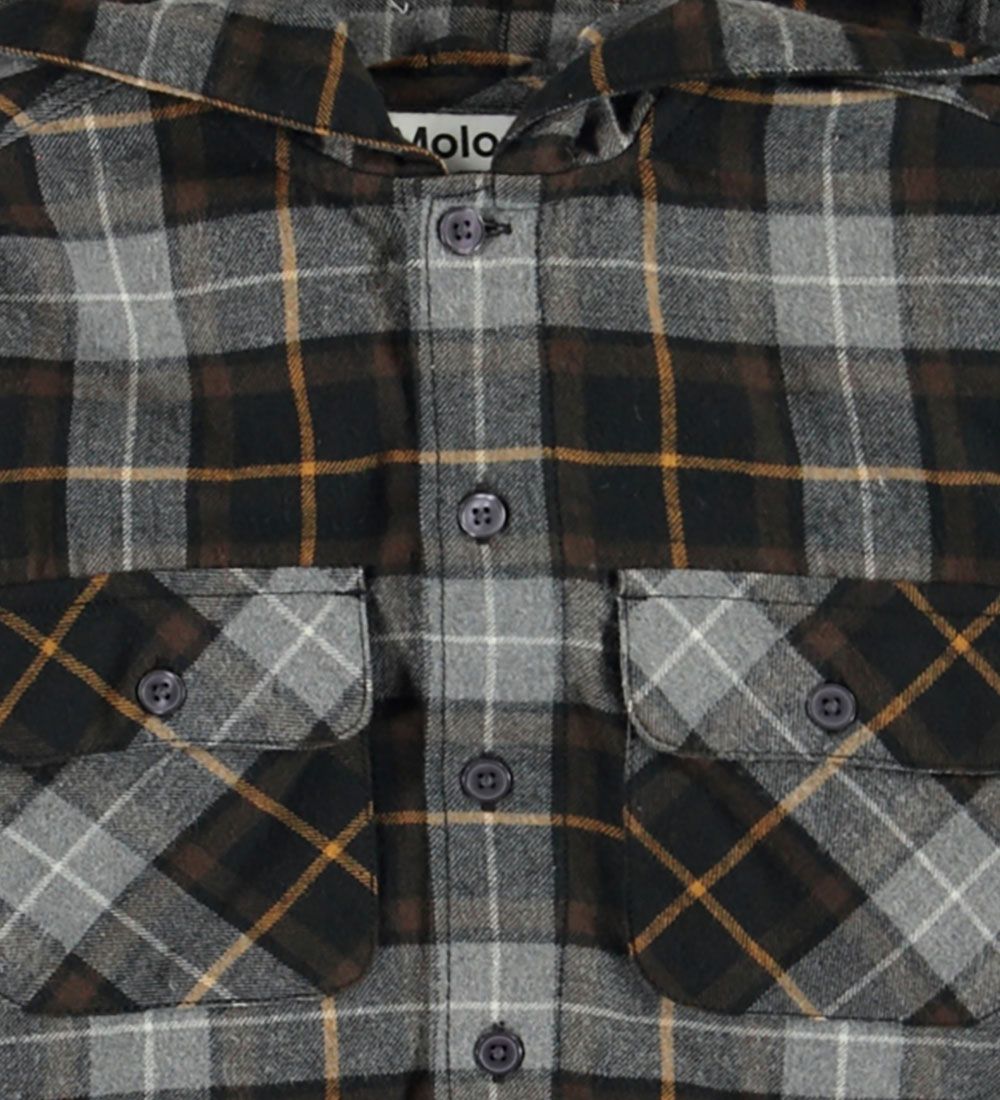 Molo Skjorte - Rizz - Grey Brown Check