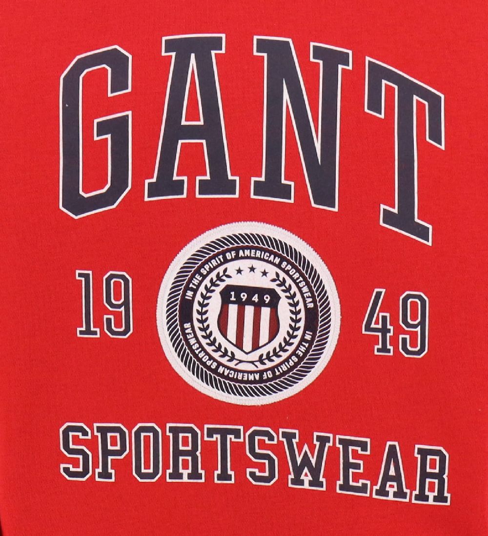 GANT Hættetrøje - Bright Red