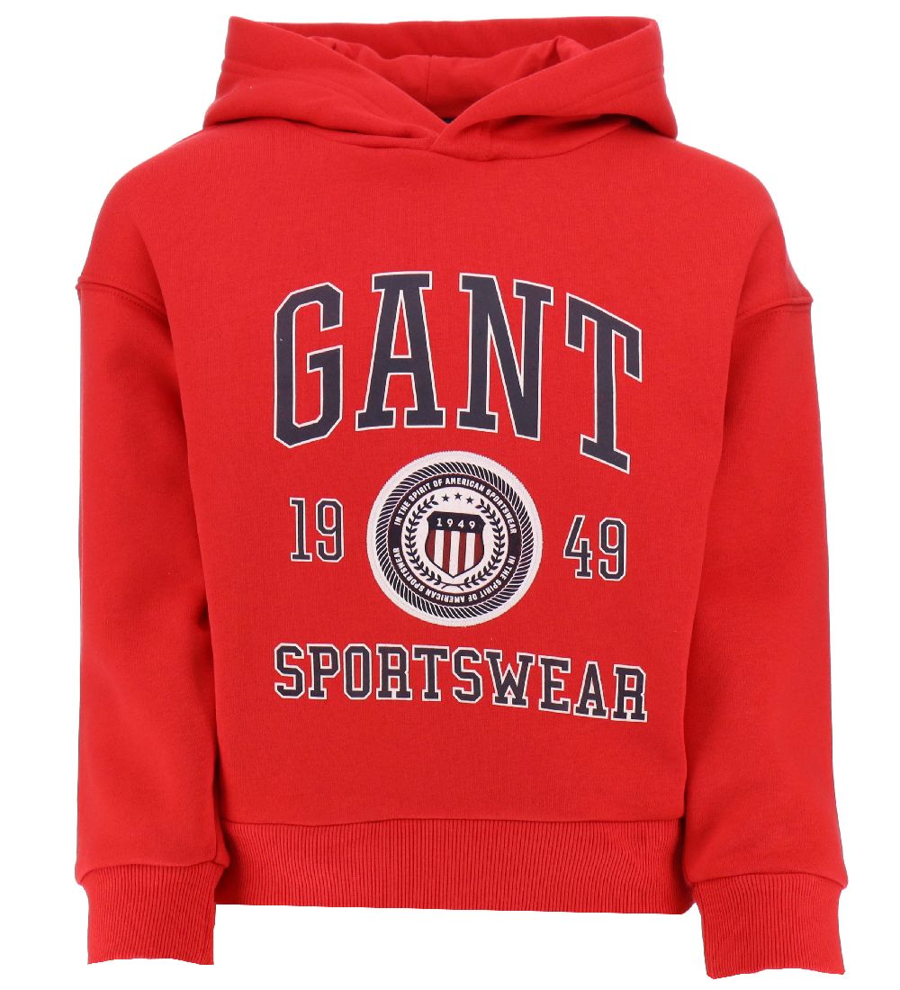 GANT Hættetrøje - Bright Red