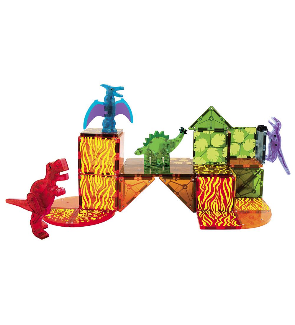 Magna-Tiles Magnetsæt - 40 Dele - Dino World